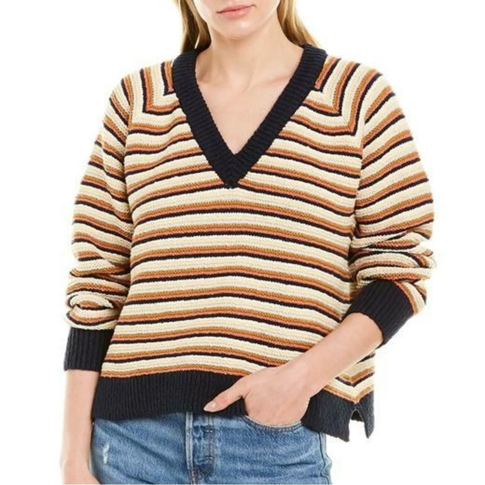 Madewell Arden V Neck Cropped Sweater G2